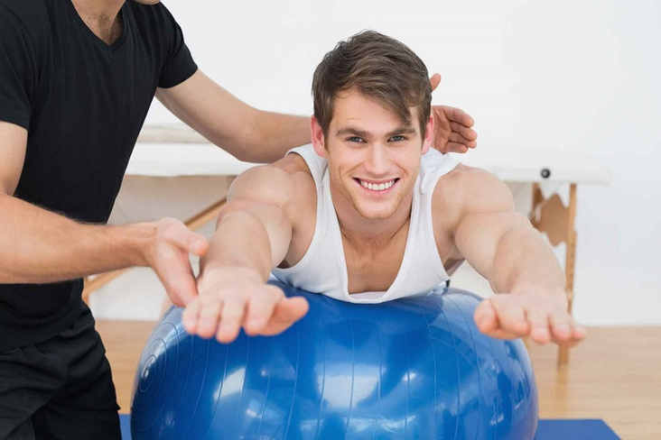 exercices de fitball pour la prostatite